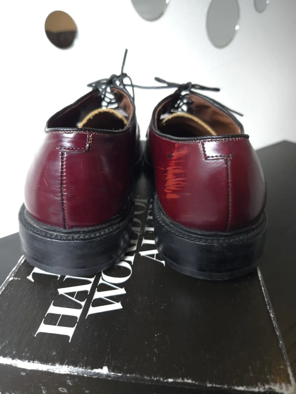 Allen Edmonds polished burgundy